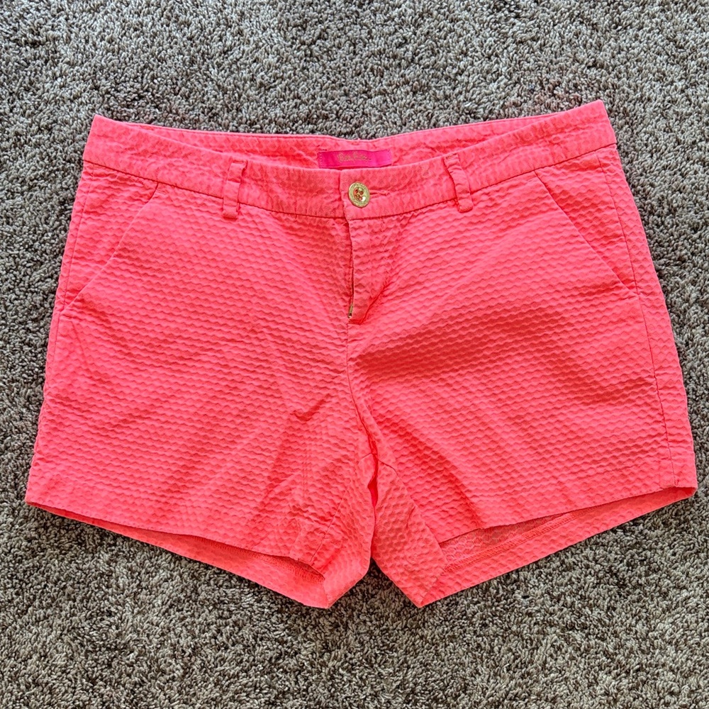 Lilly Pulitzer Women's Coral Shorts 10